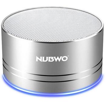 NUBWO Bluetooth Altavoces, Mini Altavoces inalámbrico portátil de viaje, Altavoces de aleación de aluminio para deportes al aire libre/vehículos-con HD sonido y graves mejorados, Micrófono incorporado, Baja Distorción Armónica, el Puerto de graves 
