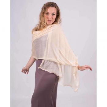 Chal de Fiesta y Bodas con Diseño de Olas en Gasa, Disponible en 14 Colores - MR Complements