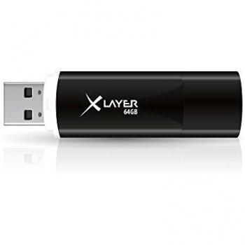 Xlayer XLU2C64 - Memoria USB de 64GB 2.0 Negro