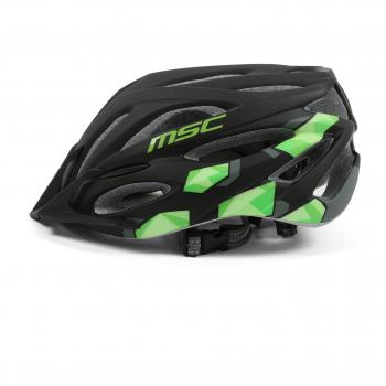 Msc Inmold - Casco, color verde /  negro