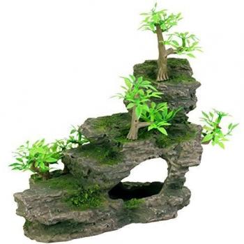 Trixie formación rocosa con Plantas Acuario Decoración