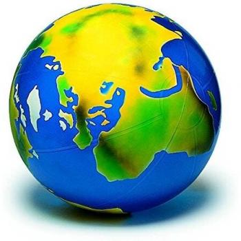 TOGU - Balón Hinchable, diseño de Planeta Tierra Blautransparent mit Erdaufdruck Talla:2,0 m