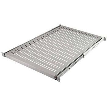 Estante telescópico para rack LogiLink 19, 1U, capacidad de carga 35 kg, color gris, profundidad 800 mm