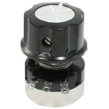 Sourcingmap a13060500ux0049 - Rv24yn20s 5k ohmios película turno de carbono único potenciómetro giratorio cono w mando