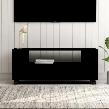 Mueble para TV de madera contrachapada 120x35x48 cm en color natural, Mueble de salón, Mueble TV, Mesa de TV, Mueble televisor