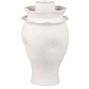 Adda Home Florero Cerámica Beige Izmir 21x21x35 cm - Complemento Perfecto para Cualquier Hogar