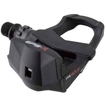Pedales Exustar E-PR103P Click Race 9/16 Negro con Rodamientos Sellados y Compatibilidad LOOK KEO