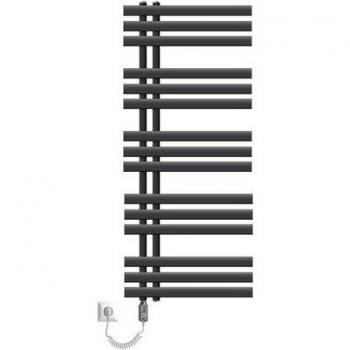 Radiador de baño eléctrico Luxebath Iron EM 900W - 500 x 1200 mm - Antracita - Secador de toallas y radiador de panel