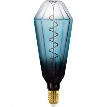 Bombilla LED E27 4W T100 2000K Filamento Azul Atenuable