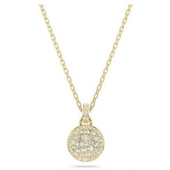 Swarovski Meteora White Crystal Gold-Tone Plated Necklace - 38cm