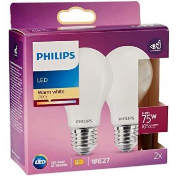 Philips Lámpara LED, Blanco Cálido, 75W