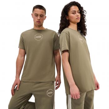 Camiseta Unisex Ellesse Monaco de Manga Corta Color Caqui Talla L