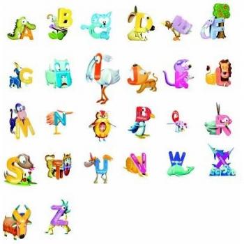 POP Out World Puzzle 3D - Serie Mini Colección Animales del Alfabeto 