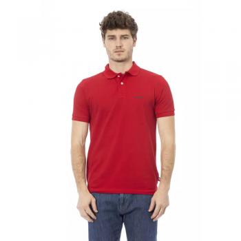 Baldinini Trend Red Cotton Polo Shirt - M