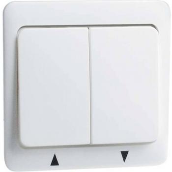 PEHA 2-Function Jalousie Switch for Series 600 Standard Pure White