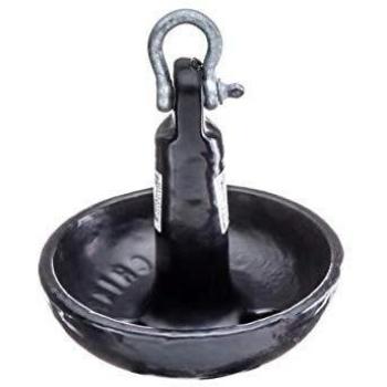 Seachoice 50-41260 Ancla vinilo tipo seta, 6,8k, negro, Única
