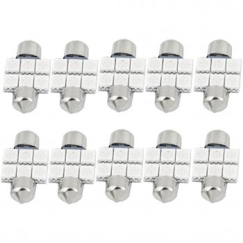 '10Stk 31mm 50506SMD 1,25hängend Luz Pera Verde DE3175Internal de