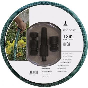 FITT Idro Green Manguera de Jardín 15mm x 15m con Accesorios