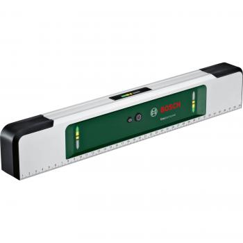 Nivel de burbuja Bosch EasySpiritLevel con concepto LED intuitivo y asistencia acústica, precisión de 0,1° en ángulos de 0°, 90°, 180° y 270°
