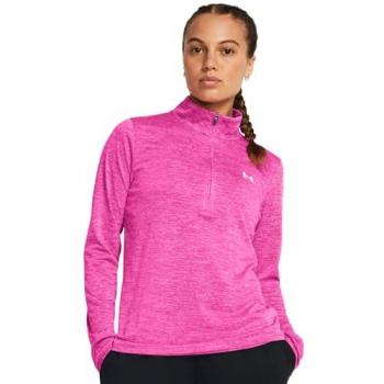 Under Armour Tech Twist Half Zip Sweatshirt for Men and Women - Rebel Pink, 2XL/XL