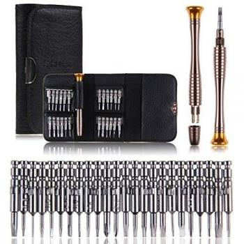 ACENIX® 25 piezas SMARTPHONE reparación versátil Destornilladores Juego wth caso