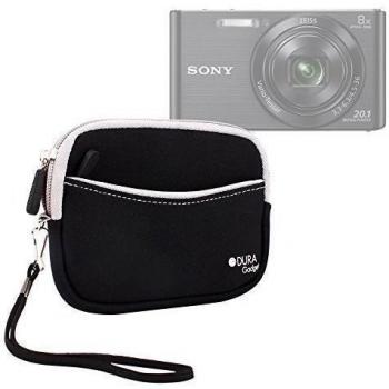 DURAGADGET Funda / Estuche De Neopreno Para Cámara Sony DSC-W830 + Correa De Mano