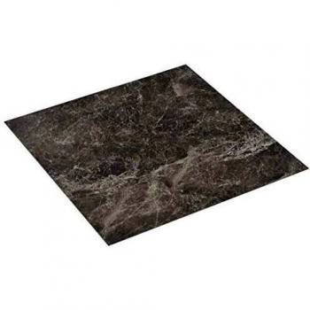 vidaXL Lamas para suelo de PVC autoadhesivas mármol negro 5,11 m²