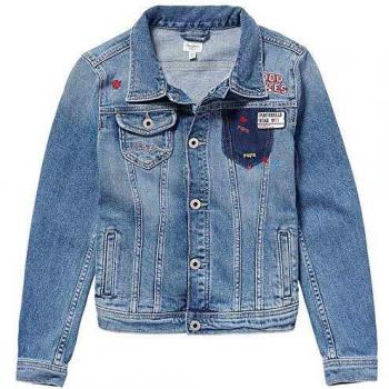 Pepe Jeans Cazadora New Berry Patch Niña 8 Azul