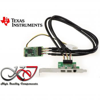 Kalea Informatique – Tarjeta controlador Mini PCIe FireWire 800 y 400 IEEE1394 a y IEEE1394B sobre puerto MPCIe – 2 + 1 salidas, Chipset TI xio2213bzay – Compatible con mao
