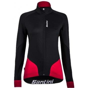 Santini Fashion FW51775BETA - Santini Womens Beta Windstopper XFree 210 Jacket Black/Red Xlarge