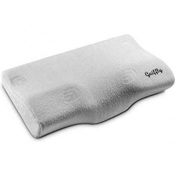 Almohada Cervical, Almohada Ortopedica Cervical Para Dolor de Cuello, Almohada Viscoelastica con Cubierta de Fibras de Lavable - Para Durmientes Laterales, Durmientes de Espalda y Estómago 50x30cm