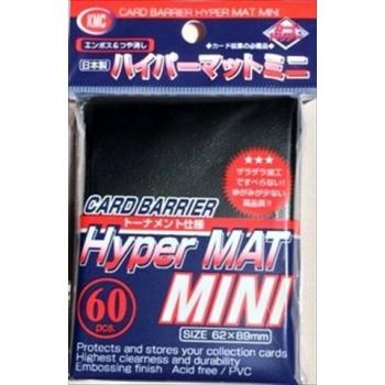 60 KMC Hyper Mat Black Small Mini Size Sleeves - Japanese Size - Yu-Gi-Oh!