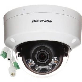 Cámara IP Hikvision Pro Domo 4MP PoE 2.8mm Exterior con Luz Activa IP67