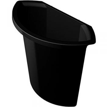 Insertable de Residuos Helit 6L, Plástico Negro, Compatible con Papelera de 30L, Dimensiones: 15 x 31.5 x 29.5 cm