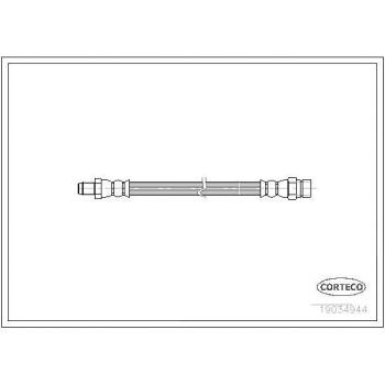 Latiguillo de freno CORTECO 19034944, tipo: latiguillo de freno, características: alta resistencia a la presión, fabricado con materiales de calidad para garantizar durabilidad y seguridad en el sistema de frenos,