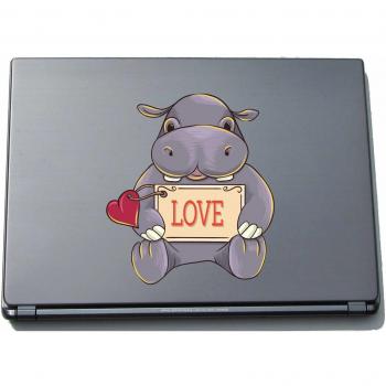 pinkelephant Indigos UG lovely065-150 - Pegatina para Ordenador portátil, diseño Sweet Heart Cattle, 150 x 132 mm
