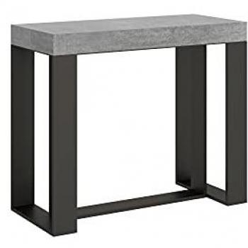 Consola extensible Futura 90x40/300 cm cemento y antracita