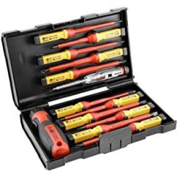 Kit de atornilladores Hogert Technik HT1S997, 140 mm, Acero de herramienta