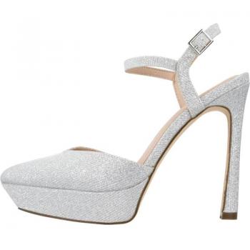 Salones Mujer Menbur 24080m - Sandalias de Mujer MENBUR SALON FORMA DESTALONADO PLATA
