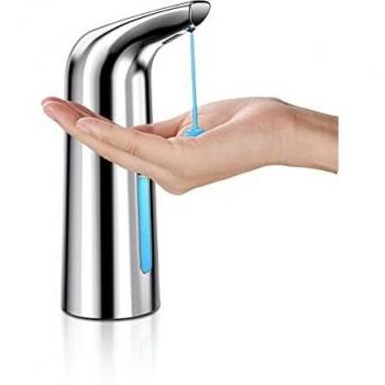 AHUIFT Dispensador Automático de Jabón IPX6 Base Impermeable Dispensador de Jabón Líquido por Infrarrojos Baño Cocinas Hotel Restaurante