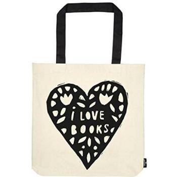 Moses libri_x Shopper I Love Books - Bolsa de Deporte