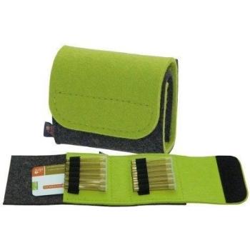 Estuche de medicamentos de ebos ✓ Botiquín de viaje ✓ Estuche para glóbulos fabricado en fieltro de lana auténtica ✓ 12 lazos para frascos de glóbulos y tubos de glóbulos | Estuche para glóbulos, envase para glóbulos y botiquín para almacena