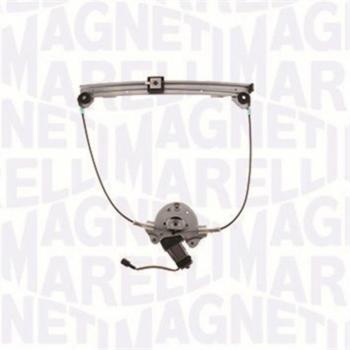 Regulador de ventanilla eléctrico MAGNETI MARELLI 350103170189 para lado izquierdo, compatible con modelos específicos, incluye motor y mecanismo de elevación, fácil instalación