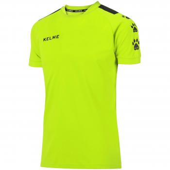 KELME Lince Camiseta Fútbol, Niños, Lima/Negro, S