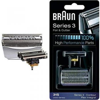 Cabezal y lámina de repuesto Braun Series 3 31S - Plata