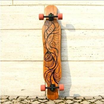 xie @ Pro Dancing estilo longboard completa con una mezcla de arce canadiense y bambú, 46 pulgadas, monopatín Set para junta caminar