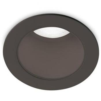 Foco empotrable Quark Metal, aluminio Negro, 1 bombilla, diámetro 6,1cm, ideal para iluminación interior