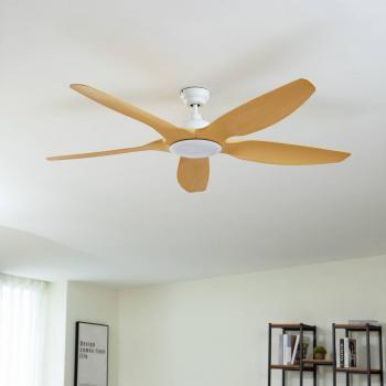 Ventilador de Techo LED Omendo Blanco, DC, Silencioso y Regulable CCT
