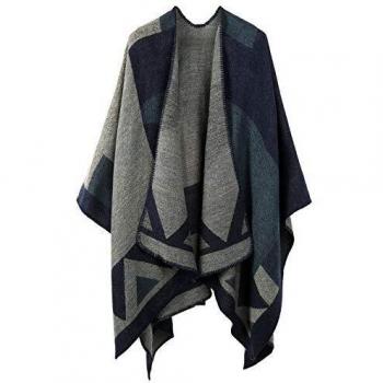 VBIGER Poncho de Punto de Mujeres Elegantes para Invierno