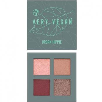 W7 Very Vegan Quad Eyeshadow Palette Urban Hippie